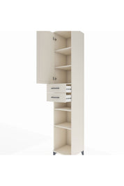 Hyperion Dolap 5 Raflı 2 Çekmeceli Tek Kapaklı 44x44x243 - S64M065V1B