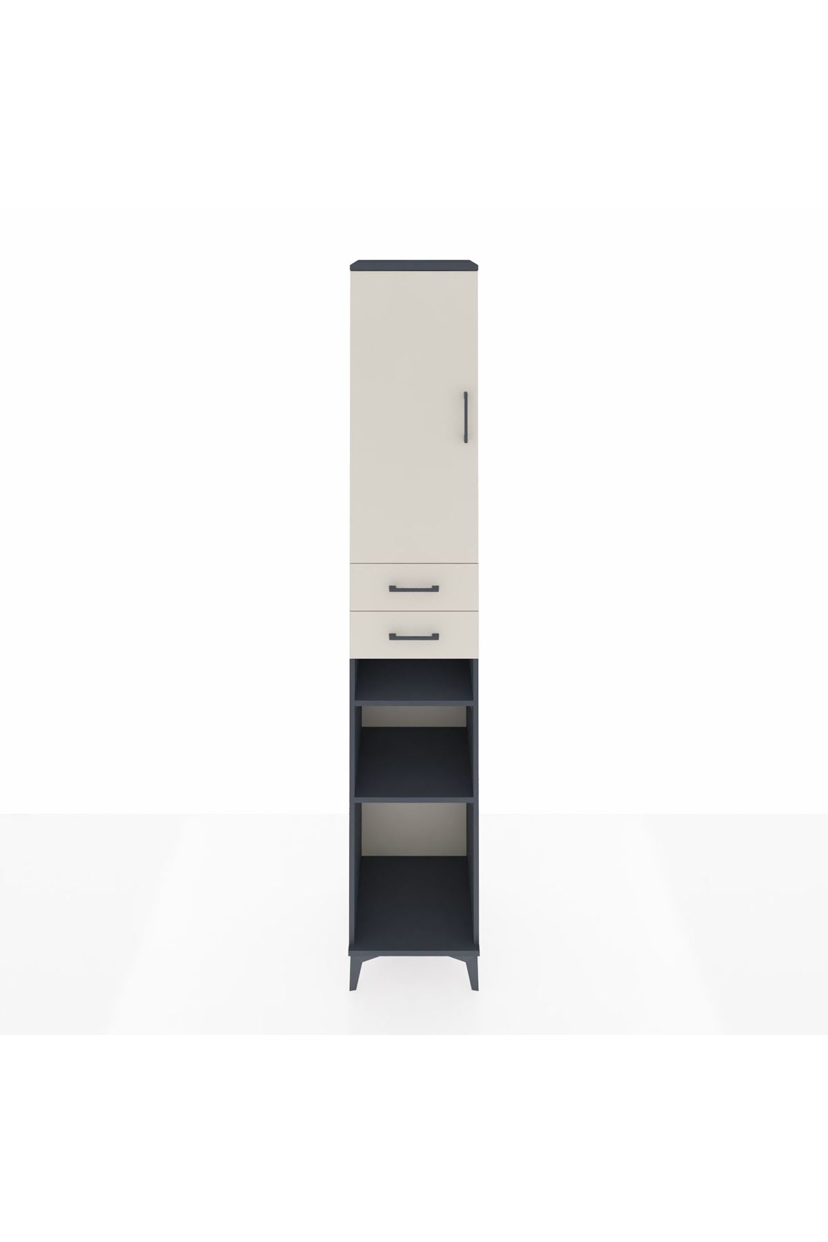 Hyperion Dolap 5 Raflı 2 Çekmeceli Tek Kapaklı 44x44x243 - S64M065V4B