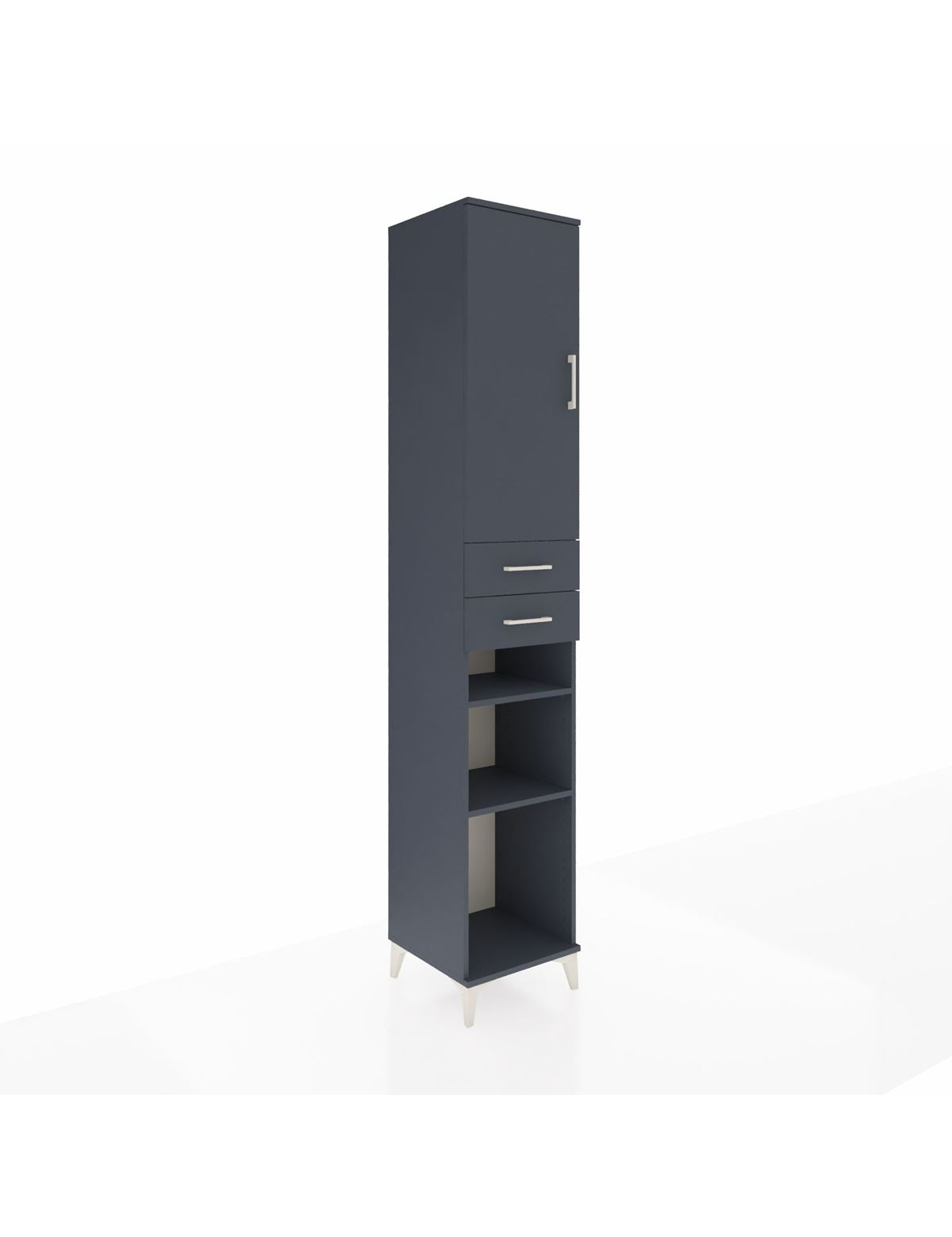 Hyperion Dolap 5 Raflı 2 Çekmeceli Tek Kapaklı 44x44x243 - S64M065V5B