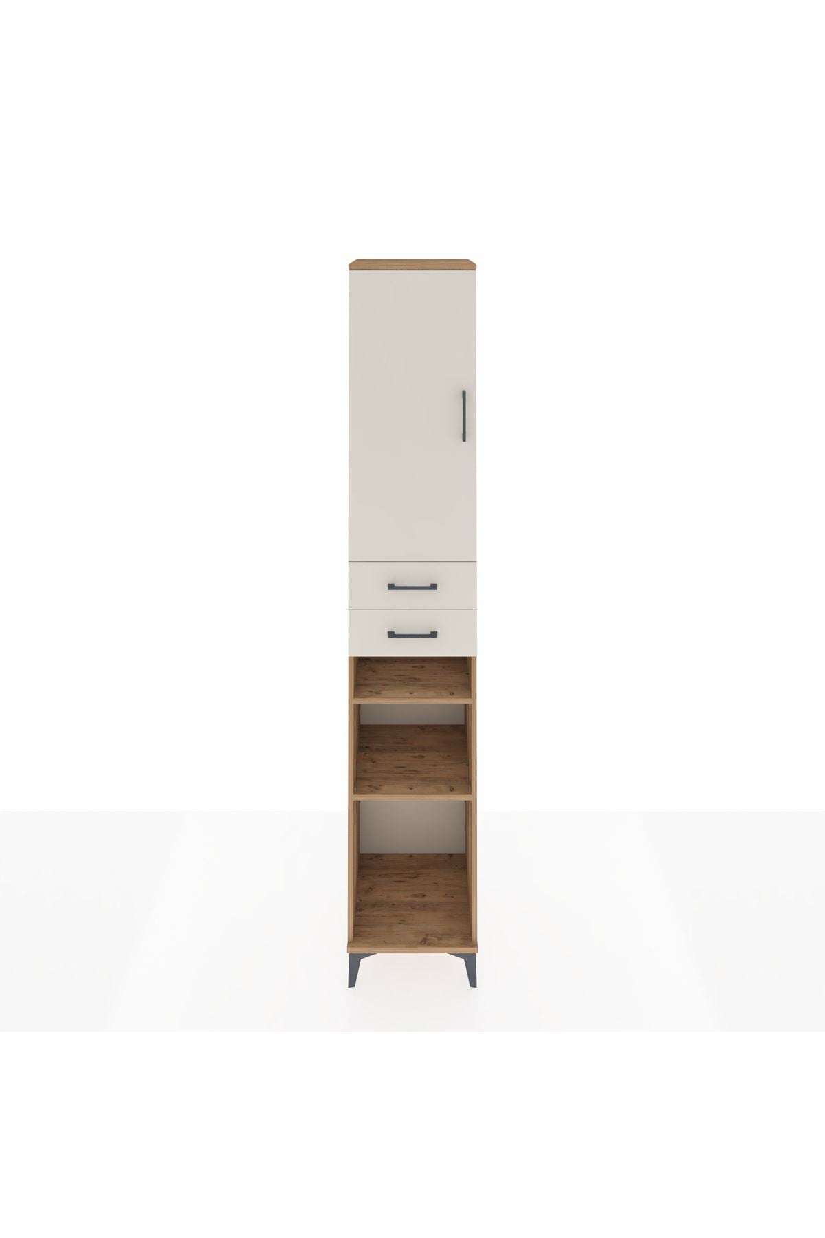 Hyperion Dolap 5 Raflı 2 Çekmeceli Tek Kapaklı 44x44x243 - S64M065V7B