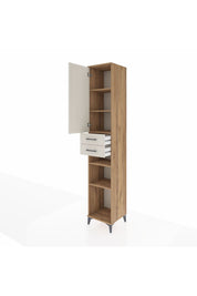 Hyperion Dolap 5 Raflı 2 Çekmeceli Tek Kapaklı 44x44x243 - S64M065V7B