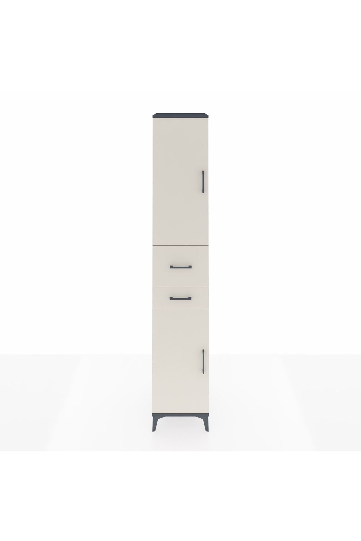 Hyperion Dolap 4 Raflı 2 Çekmeceli 2 Kapaklı 44x44x243 - S64M066V4B
