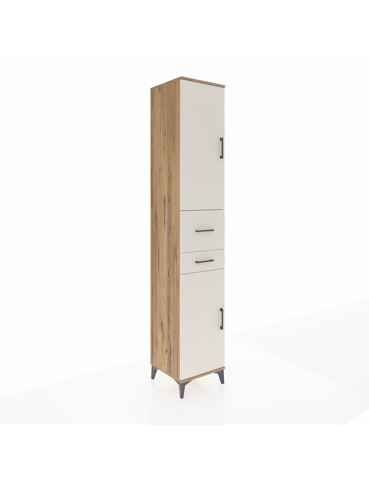 Hyperion Dolap 4 Raflı 2 Çekmeceli 2 Kapaklı 44x44x243 - S64M066V7B