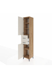 Hyperion Dolap 4 Raflı 2 Çekmeceli 2 Kapaklı 44x44x243 - S64M066V7B