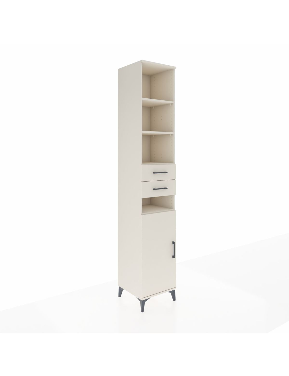 Hyperion Dolap 5 Raflı 2 Çekmeceli Tek Kapaklı 44x44x243 - S64M067V1B