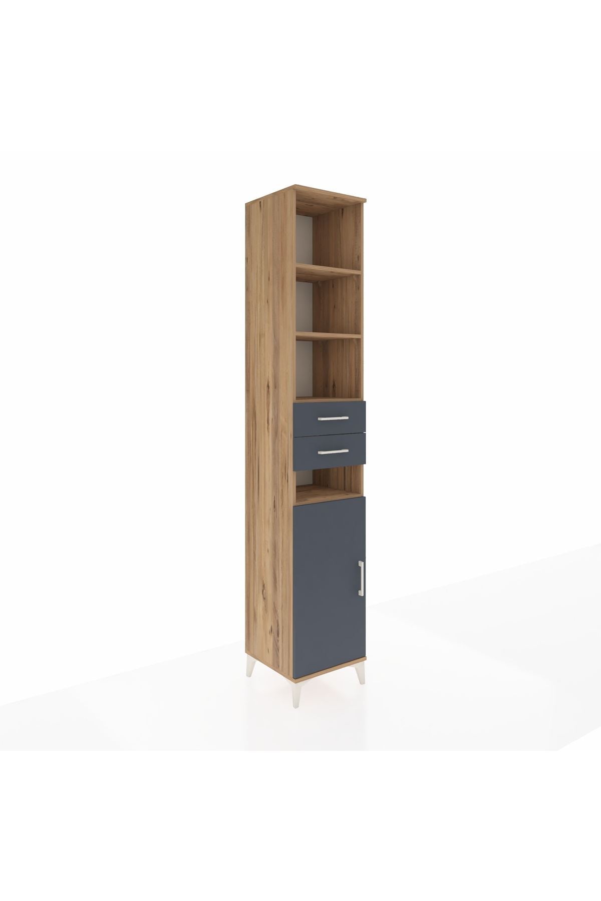 Hyperion Dolap 5 Raflı 2 Çekmeceli Tek Kapaklı 44x44x243 - S64M067V8B