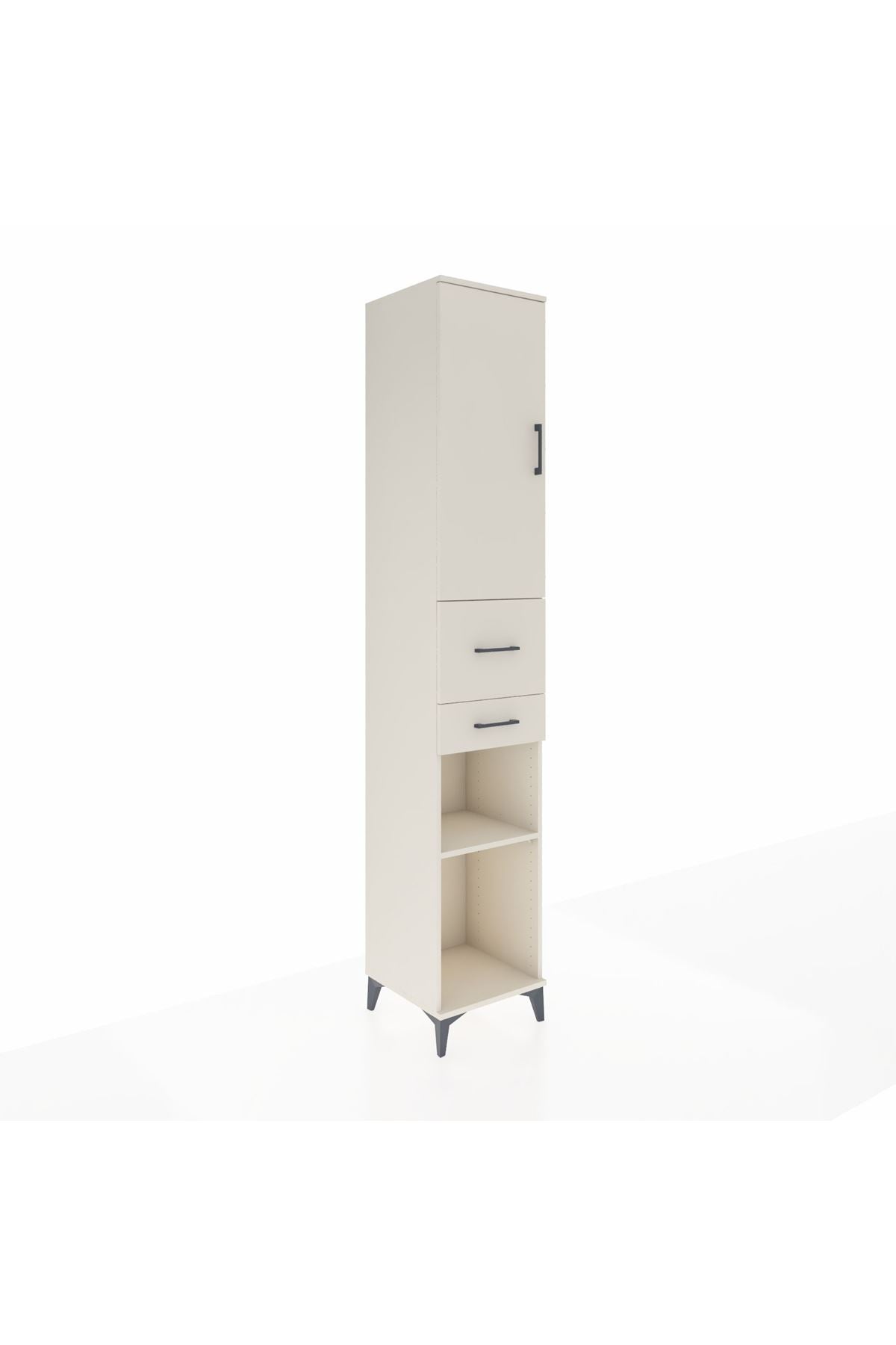 Hyperion Dolap 4 Raflı 2 Çekmeceli Tek Kapaklı 44x44x243 - S64M068V1B