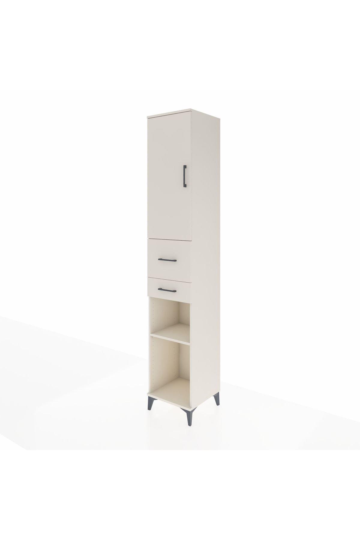 Hyperion Dolap 4 Raflı 2 Çekmeceli Tek Kapaklı 44x44x243 - S64M068V1B