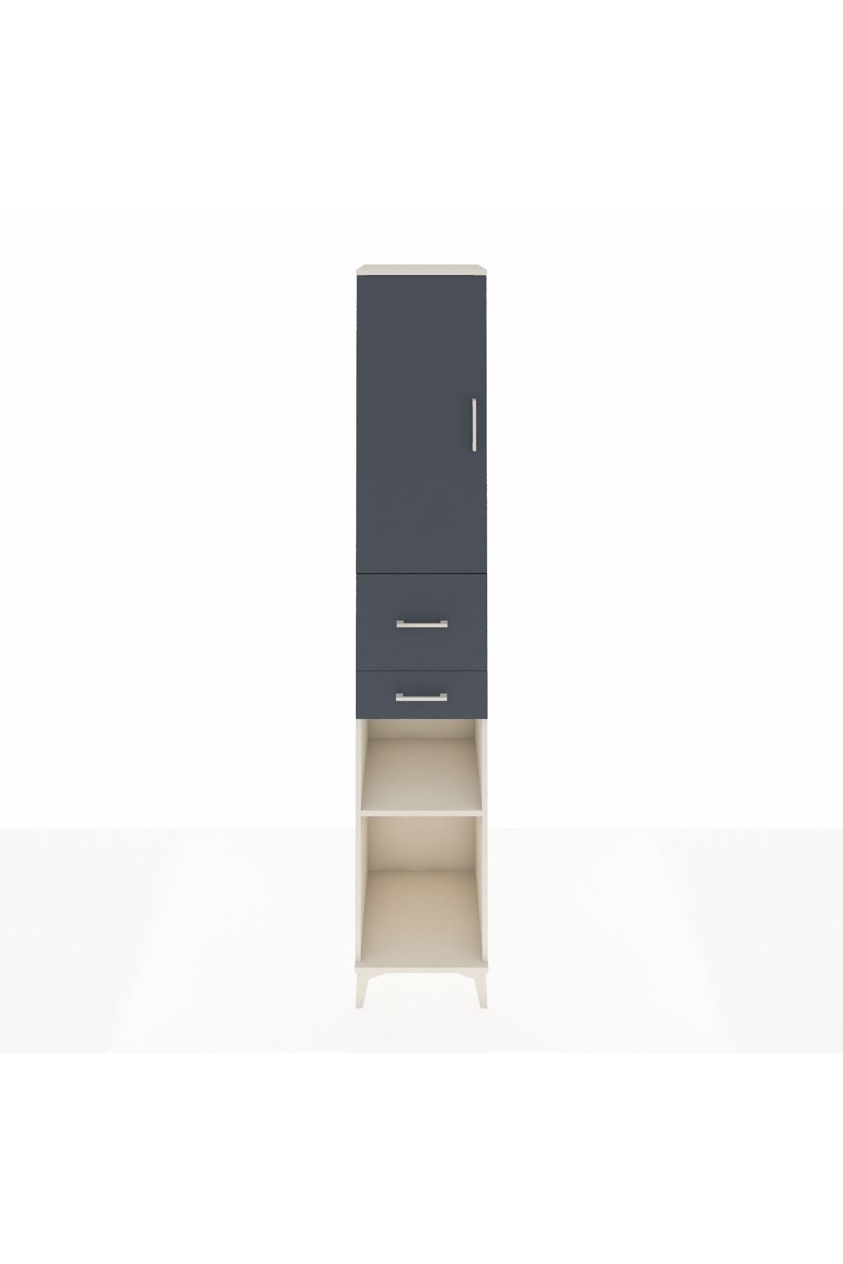 Hyperion Dolap 4 Raflı 2 Çekmeceli Tek Kapaklı 44x44x243 - S64M068V2B