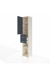Hyperion Dolap 4 Raflı 2 Çekmeceli Tek Kapaklı 44x44x243 - S64M068V2B