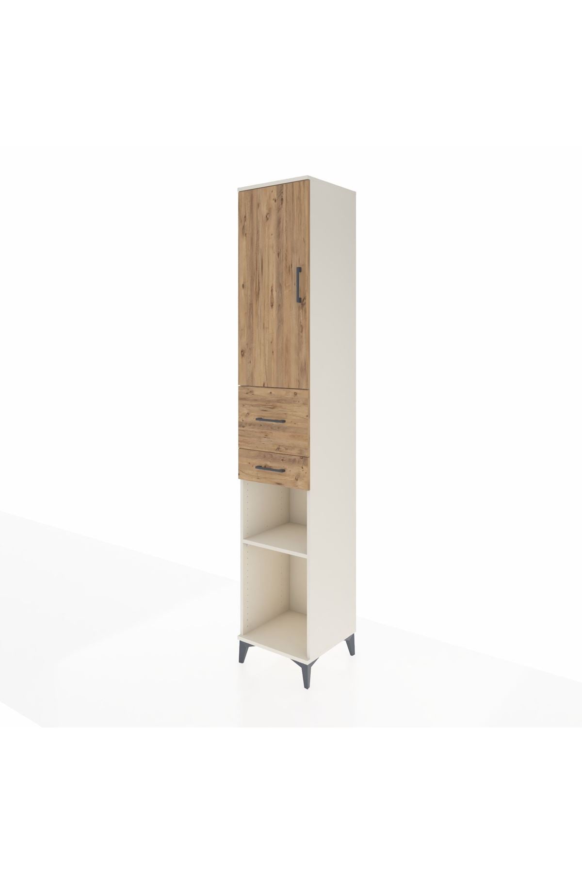 Hyperion Dolap 4 Raflı 2 Çekmeceli Tek Kapaklı 44x44x243 - S64M068V3B