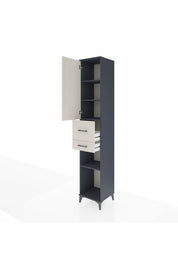 Hyperion Dolap 4 Raflı 2 Çekmeceli Tek Kapaklı 44x44x243 - S64M068V4B