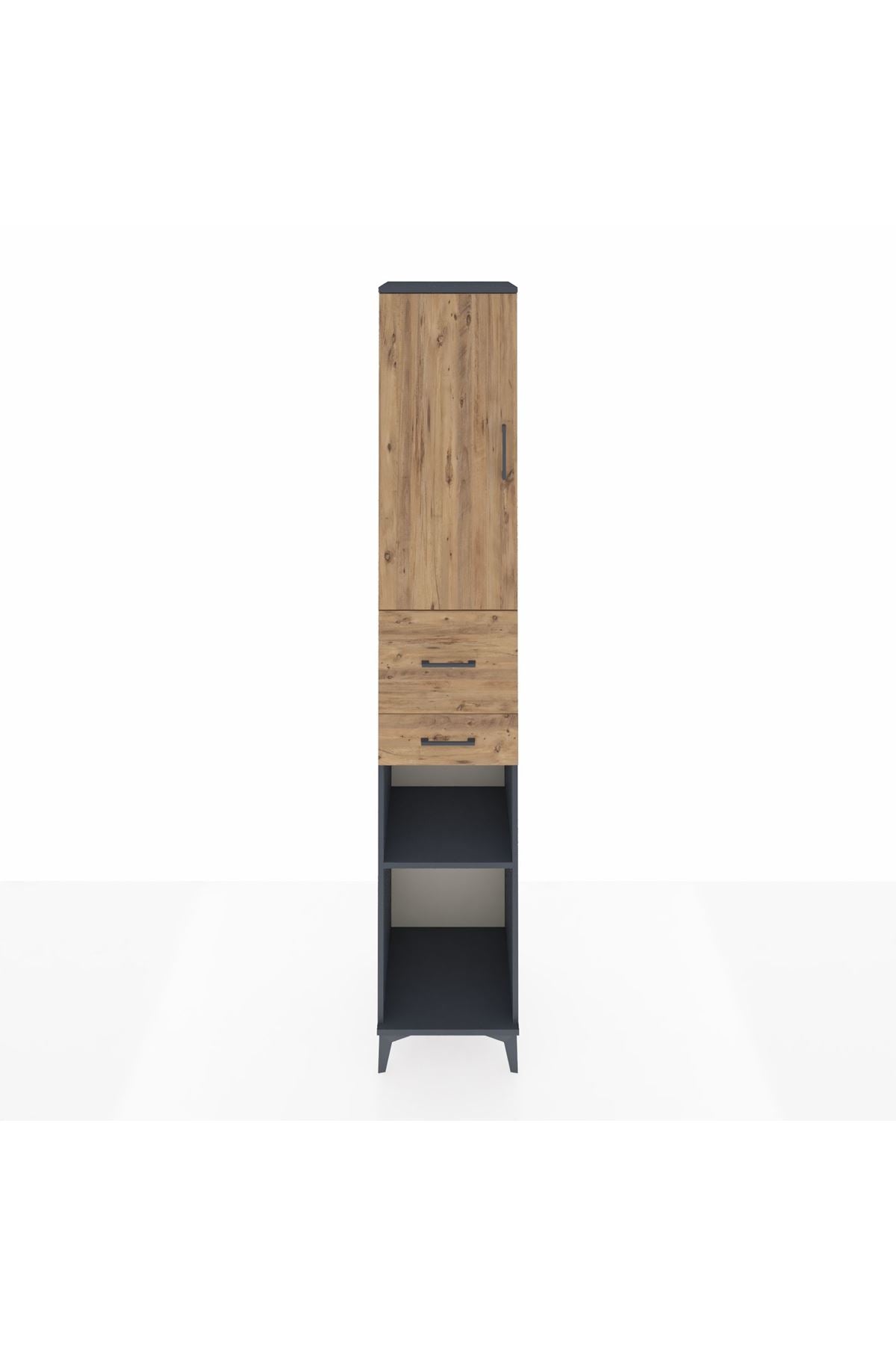 Hyperion Dolap 4 Raflı 2 Çekmeceli Tek Kapaklı 44x44x243 - S64M068V6B