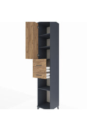 Hyperion Dolap 4 Raflı 2 Çekmeceli Tek Kapaklı 44x44x243 - S64M068V6B