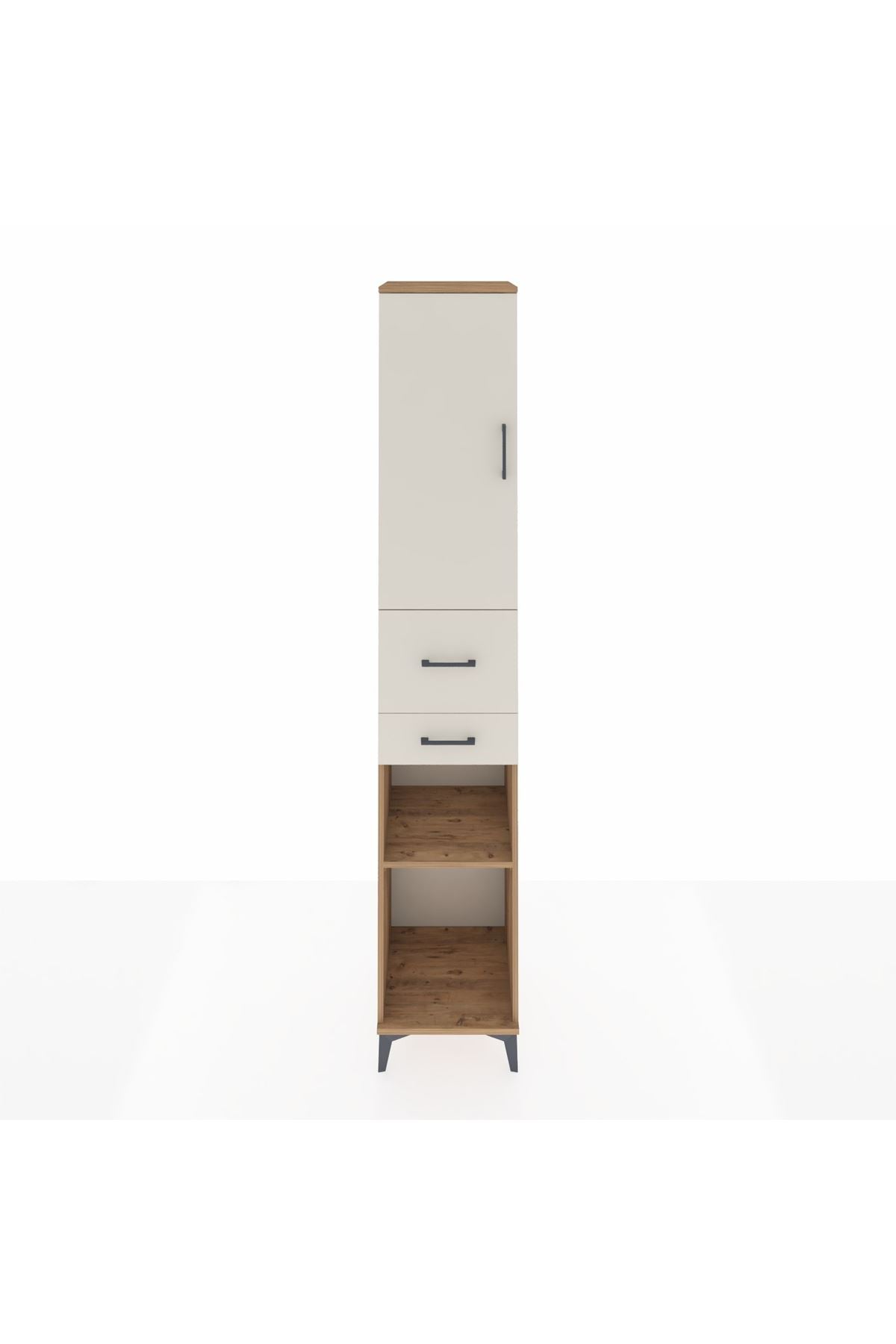 Hyperion Dolap 4 Raflı 2 Çekmeceli Tek Kapaklı 44x44x243 - S64M068V7B