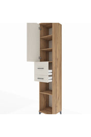 Hyperion Dolap 4 Raflı 2 Çekmeceli Tek Kapaklı 44x44x243 - S64M068V7B