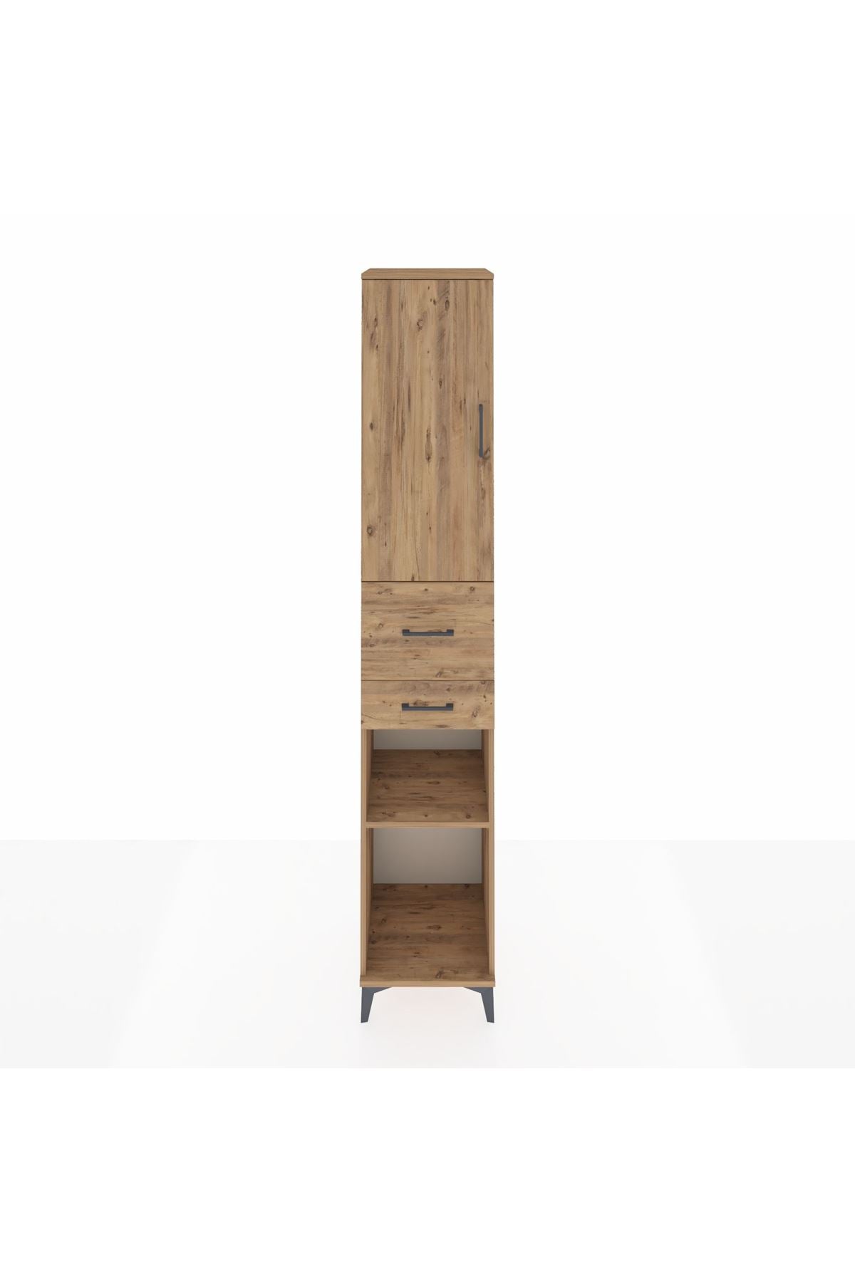 Hyperion Dolap 4 Raflı 2 Çekmeceli Tek Kapaklı 44x44x243 - S64M068V9B