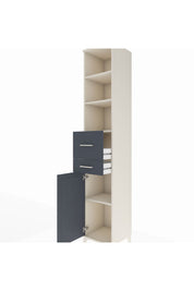 Hyperion Dolap 4 Raflı 2 Çekmeceli Tek Kapaklı 44x44x243 - S64M069V2B
