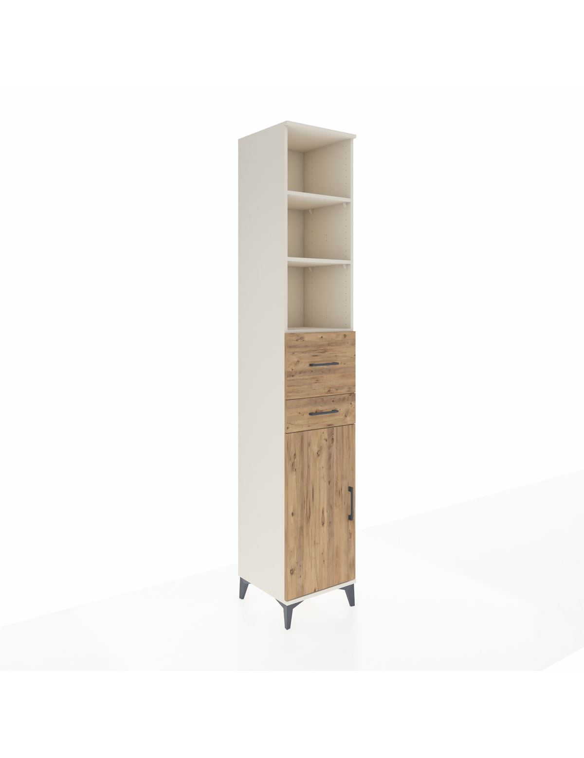 Hyperion Dolap 4 Raflı 2 Çekmeceli Tek Kapaklı 44x44x243 - S64M069V3B