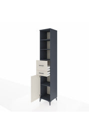 Hyperion Dolap 4 Raflı 2 Çekmeceli Tek Kapaklı 44x44x243 - S64M069V4B