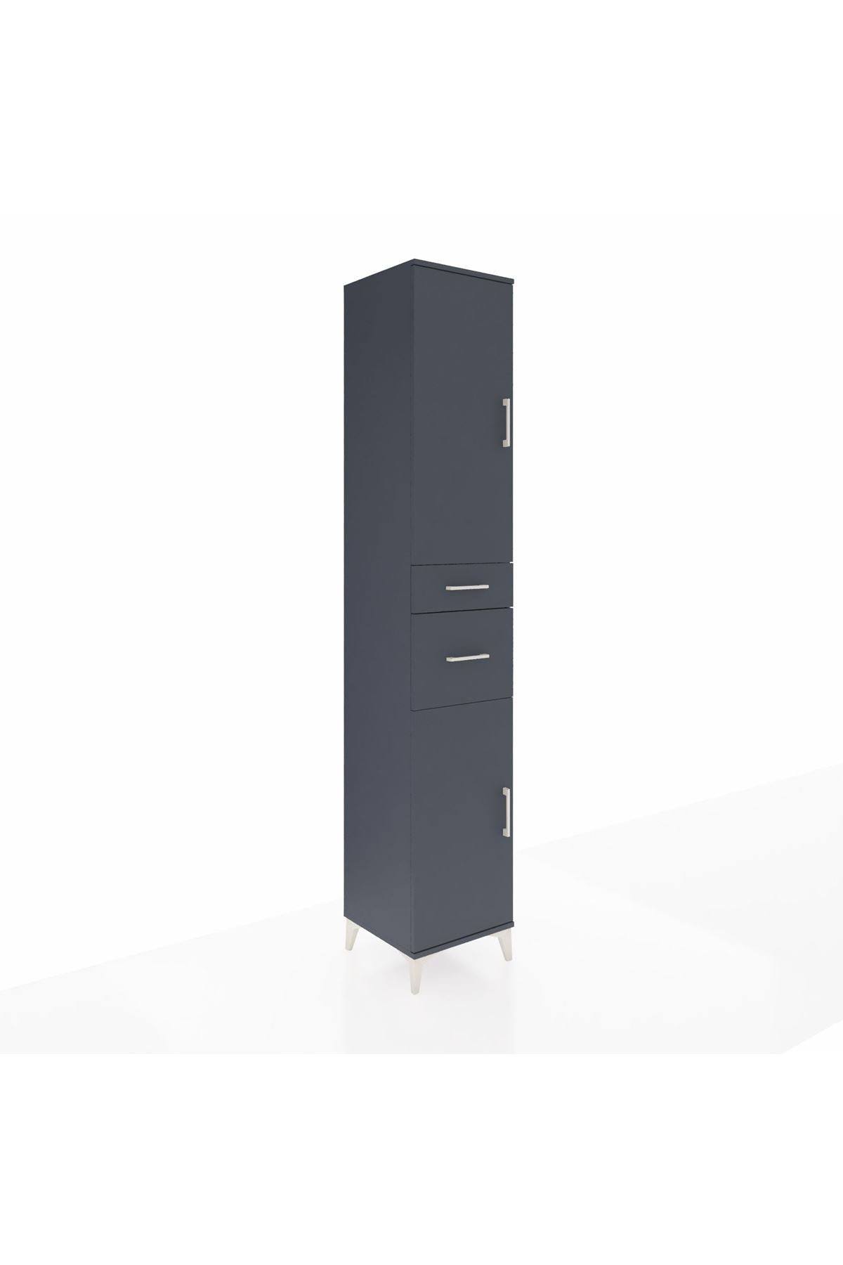Hyperion Dolap 4 Raflı 2 Çekmeceli 2 Kapaklı 44x44x243 - S64M070V5B