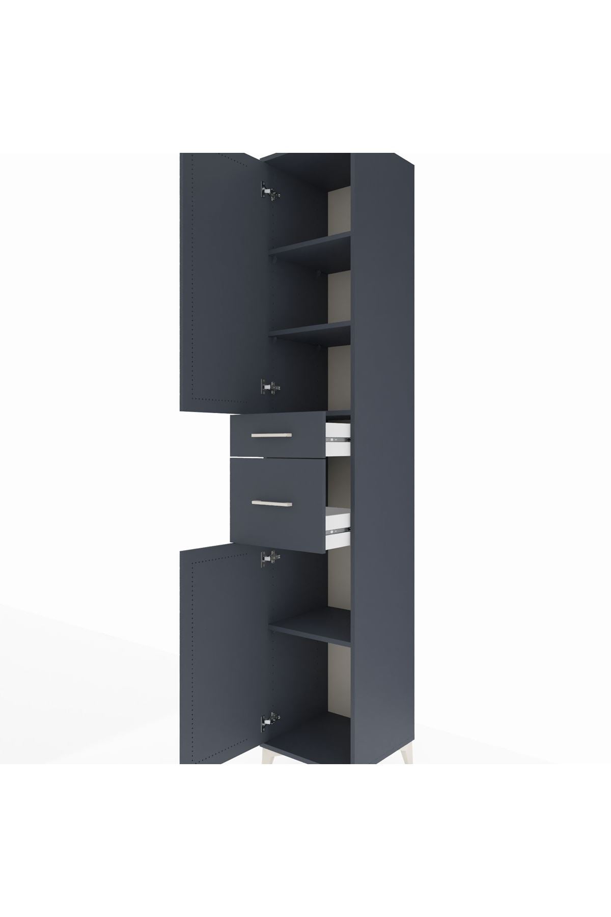 Hyperion Dolap 4 Raflı 2 Çekmeceli 2 Kapaklı 44x44x243 - S64M070V5B