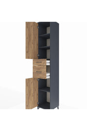 Hyperion Dolap 4 Raflı 2 Çekmeceli 2 Kapaklı 44x44x243 - S64M070V6B