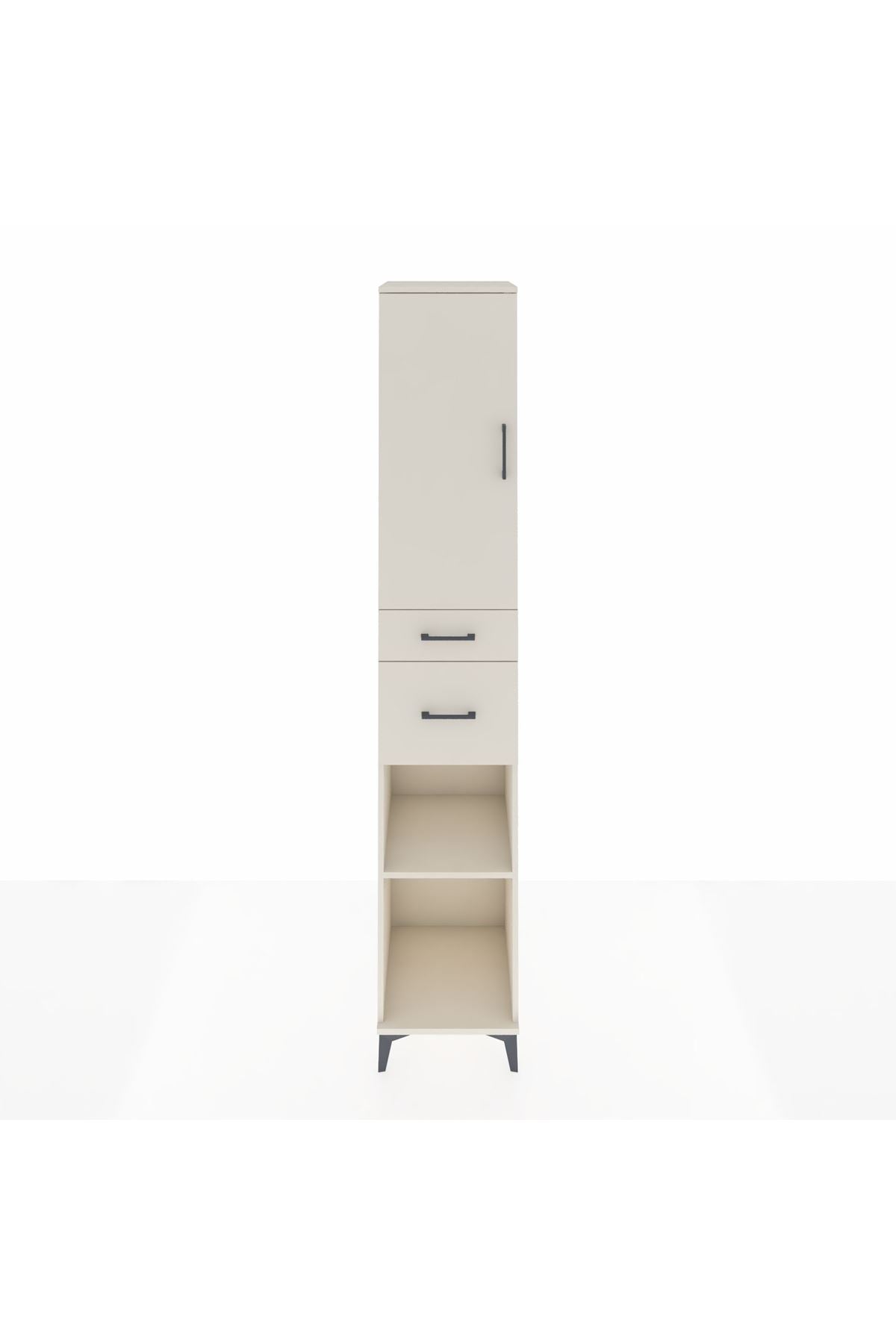 Hyperion Dolap 4 Raflı 2 Çekmeceli Tek Kapaklı 44x44x243 - S64M071V1B