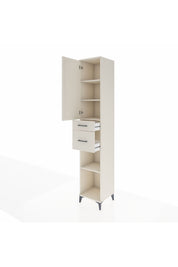 Hyperion Dolap 4 Raflı 2 Çekmeceli Tek Kapaklı 44x44x243 - S64M071V1B