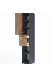 Hyperion Dolap 4 Raflı 2 Çekmeceli Tek Kapaklı 44x44x243 - S64M071V6B