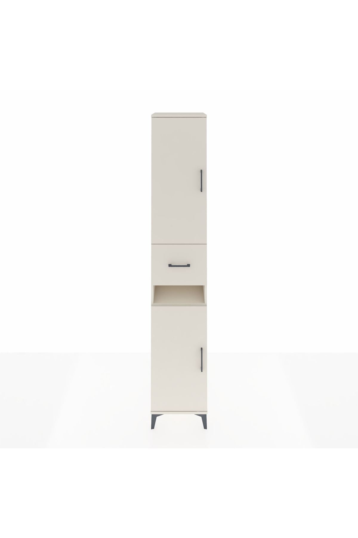 Hyperion Dolap 5 Raflı Tek Çekmeceli 2 Kapaklı 44x44x243 - S64M073V1B