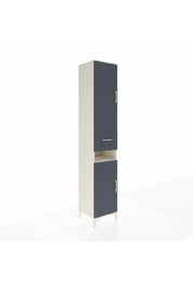 Hyperion Dolap 5 Raflı Tek Çekmeceli 2 Kapaklı 44x44x243 - S64M073V2B