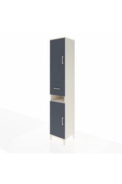 Hyperion Dolap 5 Raflı Tek Çekmeceli 2 Kapaklı 44x44x243 - S64M073V2B