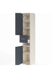 Hyperion Dolap 5 Raflı Tek Çekmeceli 2 Kapaklı 44x44x243 - S64M073V2B