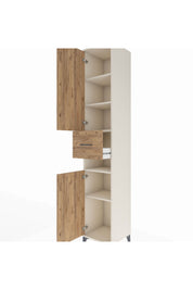 Hyperion Dolap 5 Raflı Tek Çekmeceli 2 Kapaklı 44x44x243 - S64M073V3B
