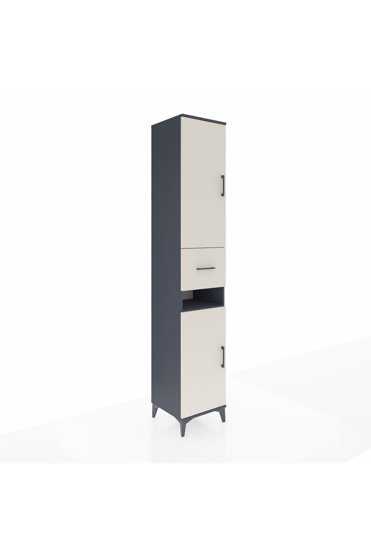 Hyperion Dolap 5 Raflı Tek Çekmeceli 2 Kapaklı 44x44x243 - S64M073V4B