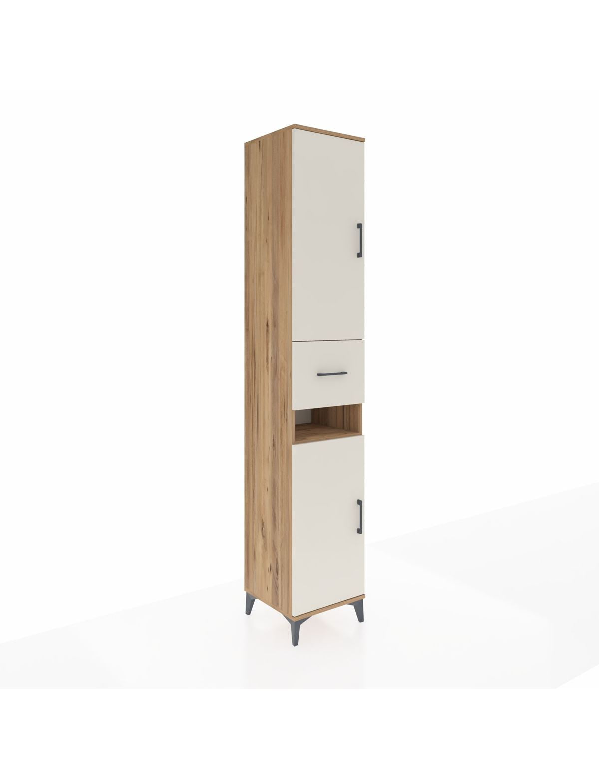 Hyperion Dolap 5 Raflı Tek Çekmeceli 2 Kapaklı 44x44x243 - S64M073V7B