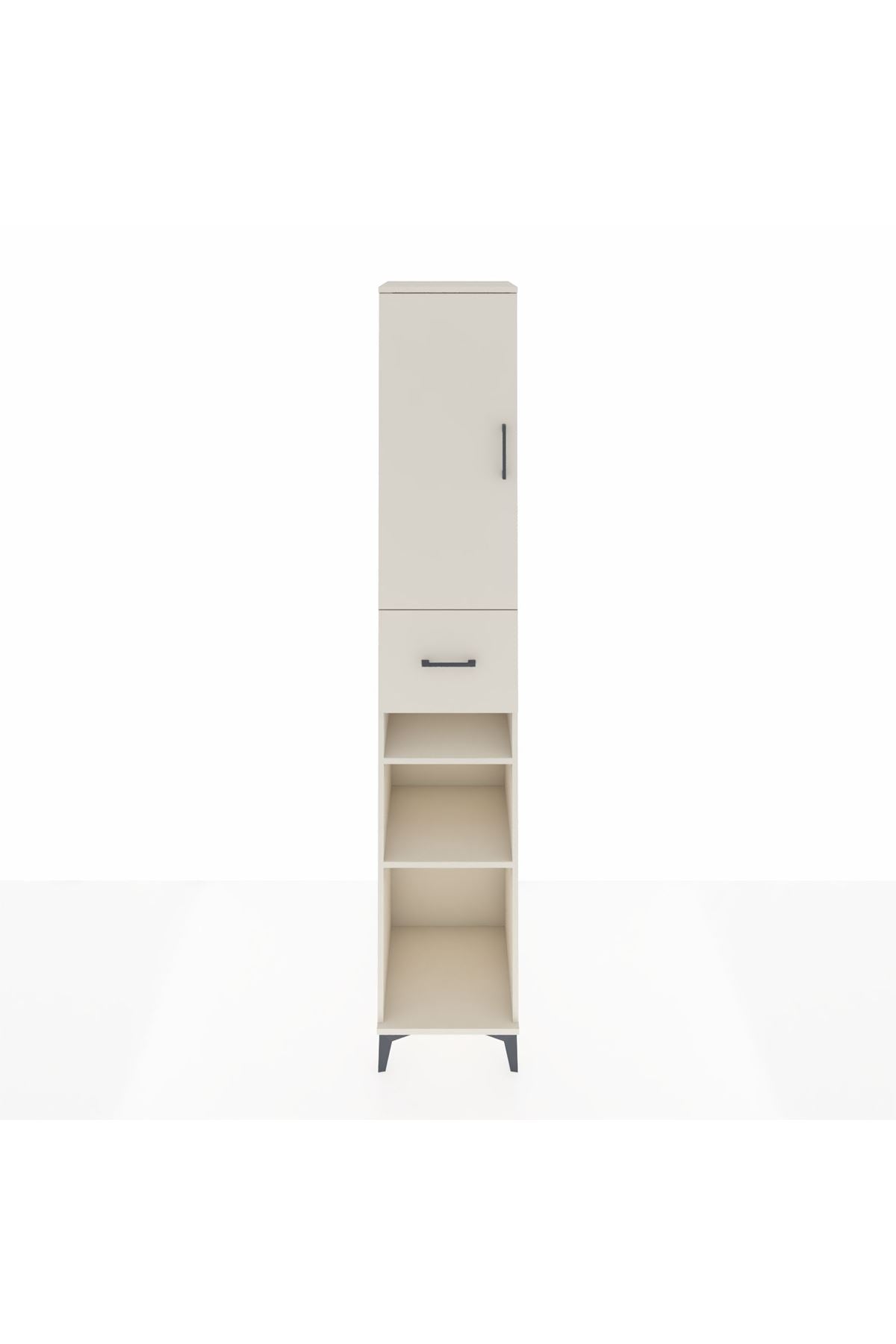 Hyperion Dolap 5 Raflı Tek Çekmeceli Tek Kapaklı 44x44x243 - S64M074V1B