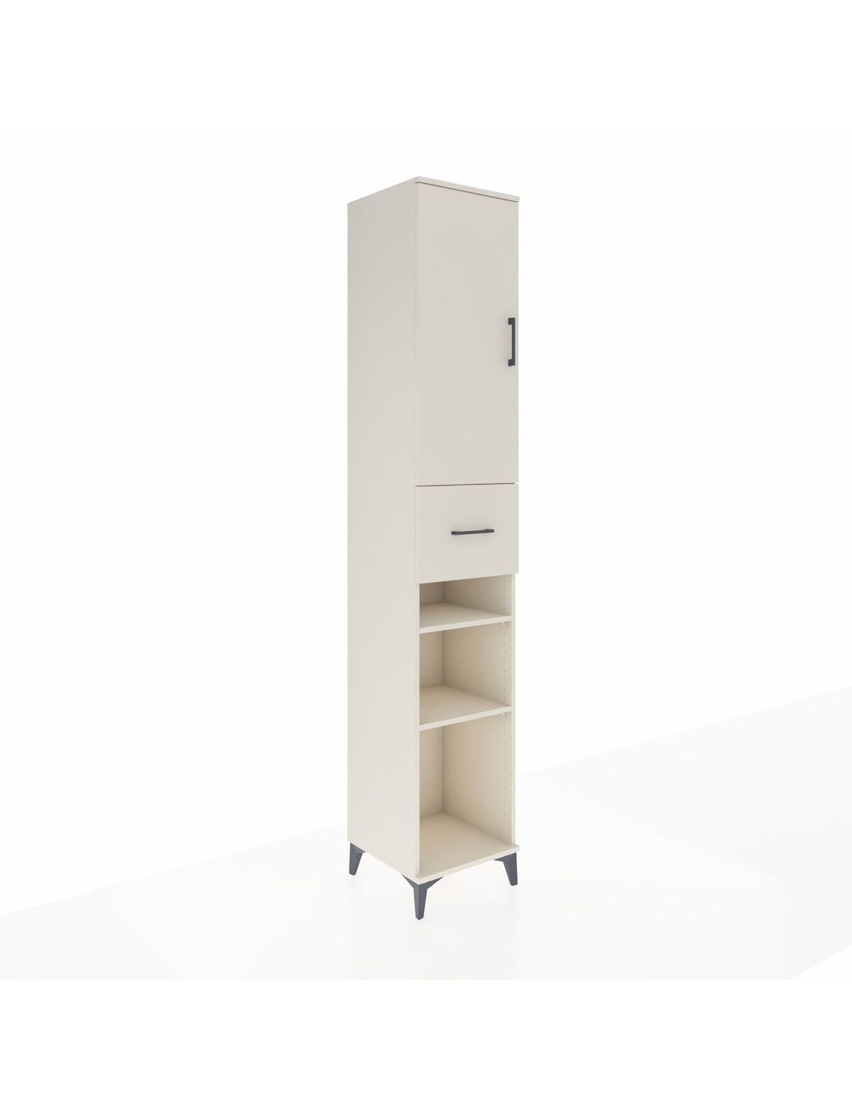 Hyperion Dolap 5 Raflı Tek Çekmeceli Tek Kapaklı 44x44x243 - S64M074V1B