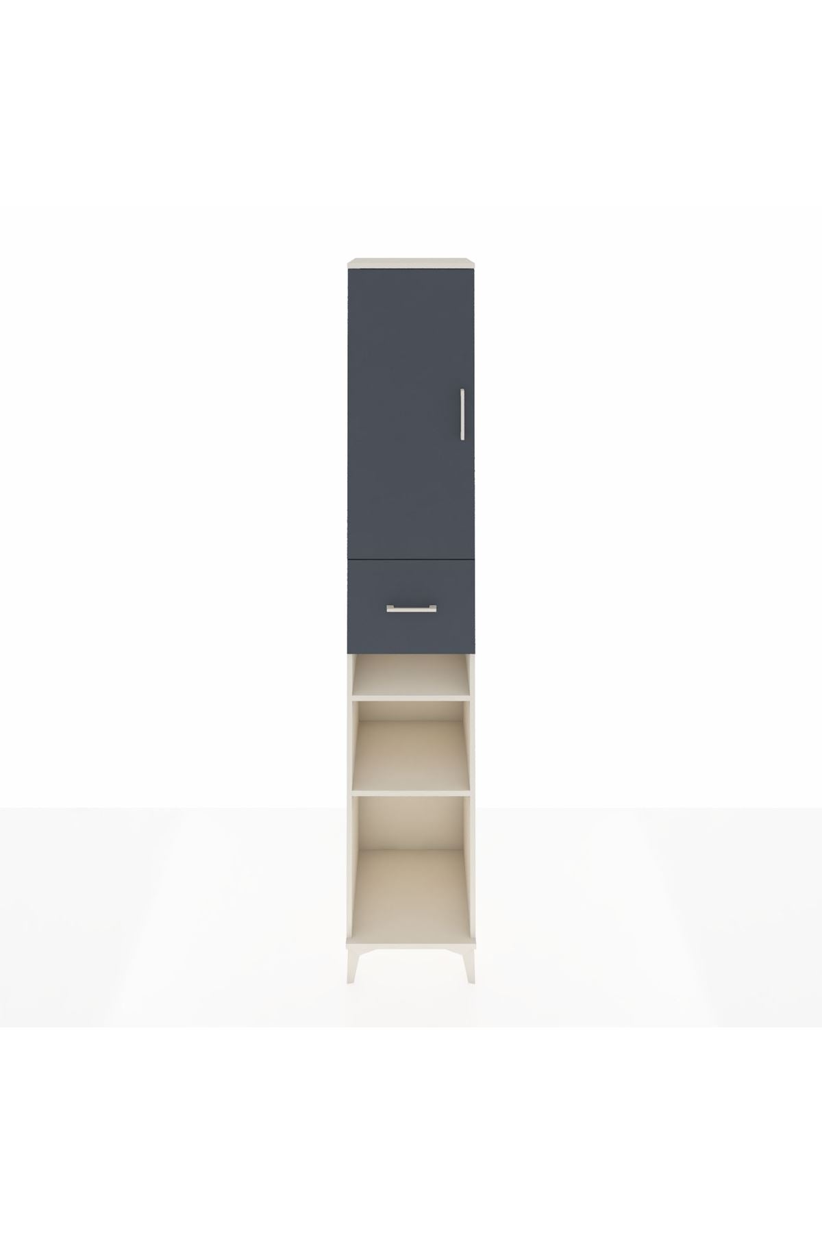 Hyperion Dolap 5 Raflı Tek Çekmeceli Tek Kapaklı 44x44x243 - S64M074V2B