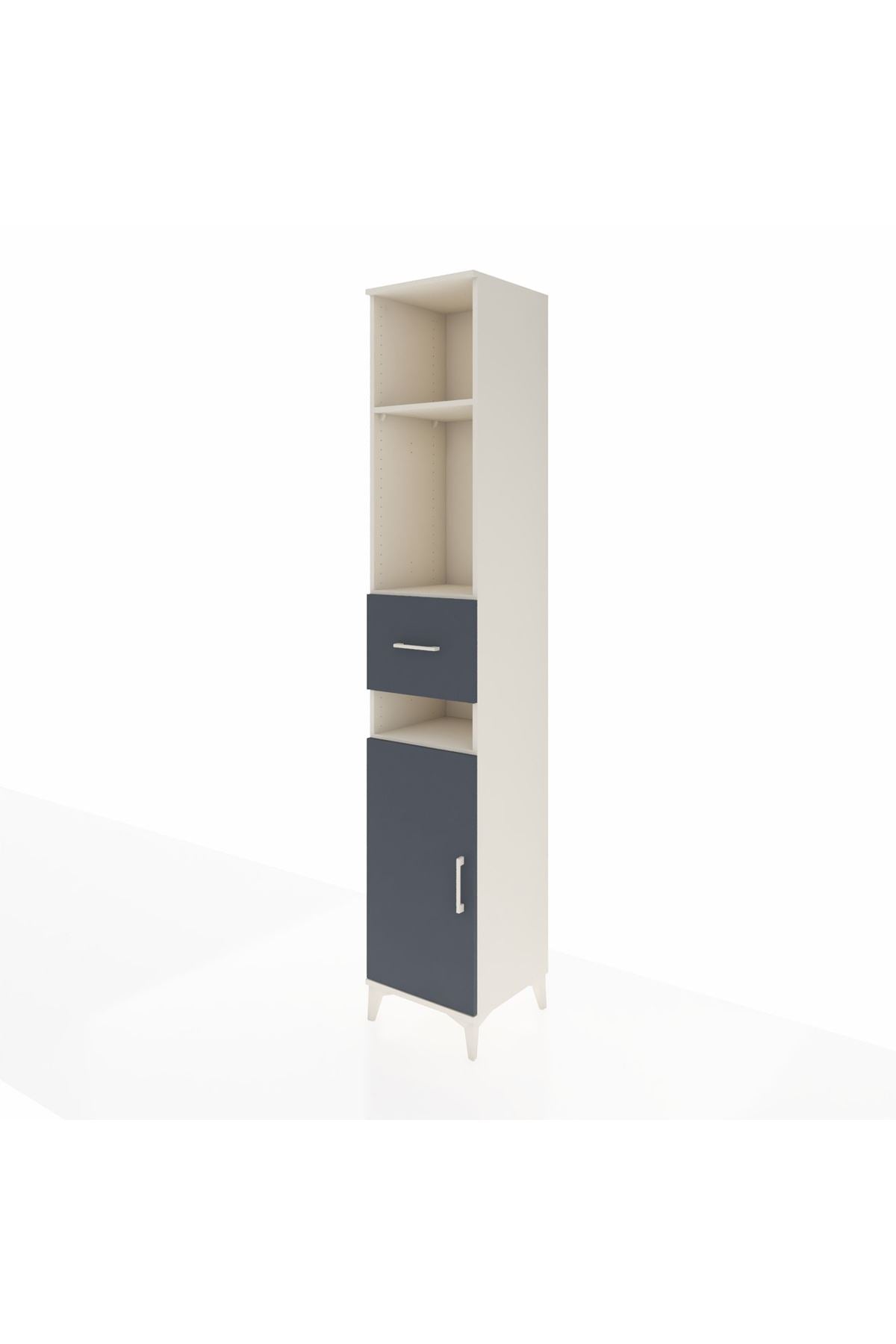 Hyperion Dolap 4 Raflı Tek Çekmeceli Tek Kapaklı 44x44x243 - S64M075V2B