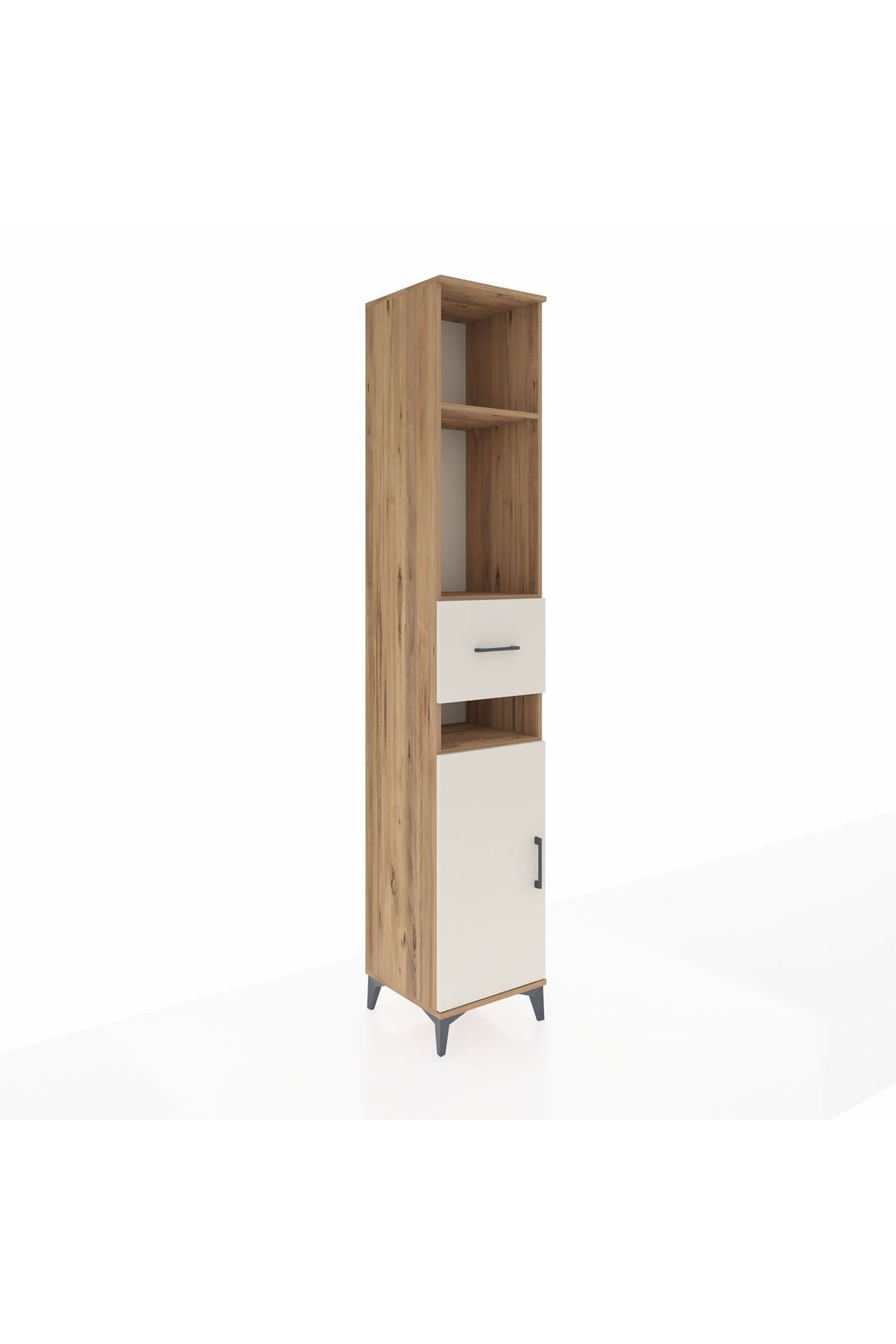 Hyperion Dolap 4 Raflı Tek Çekmeceli Tek Kapaklı 44x44x243 - S64M075V7B