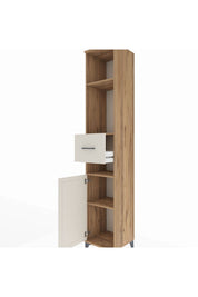 Hyperion Dolap 4 Raflı Tek Çekmeceli Tek Kapaklı 44x44x243 - S64M075V7B