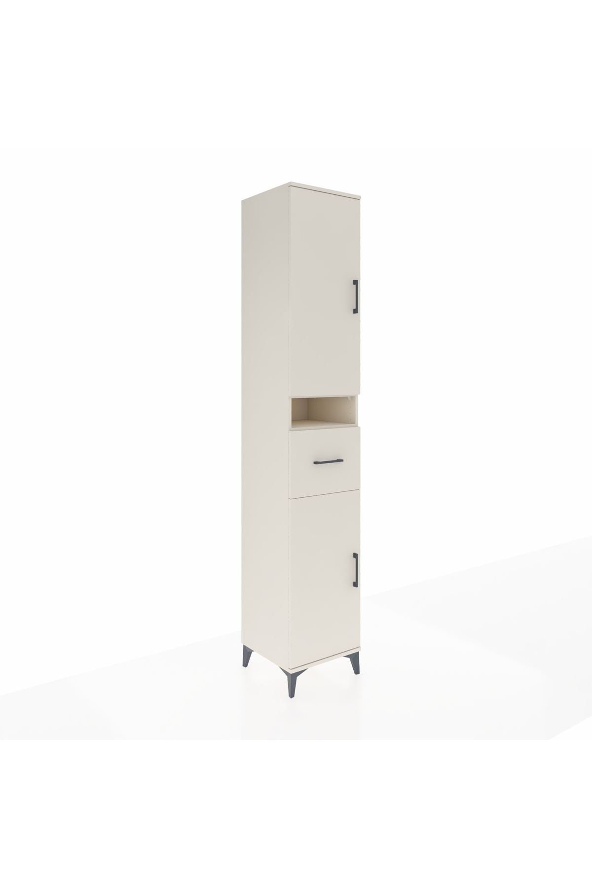 Hyperion Dolap 5 Raflı Tek Çekmeceli 2 Kapaklı 44x44x243 - S64M076V1B
