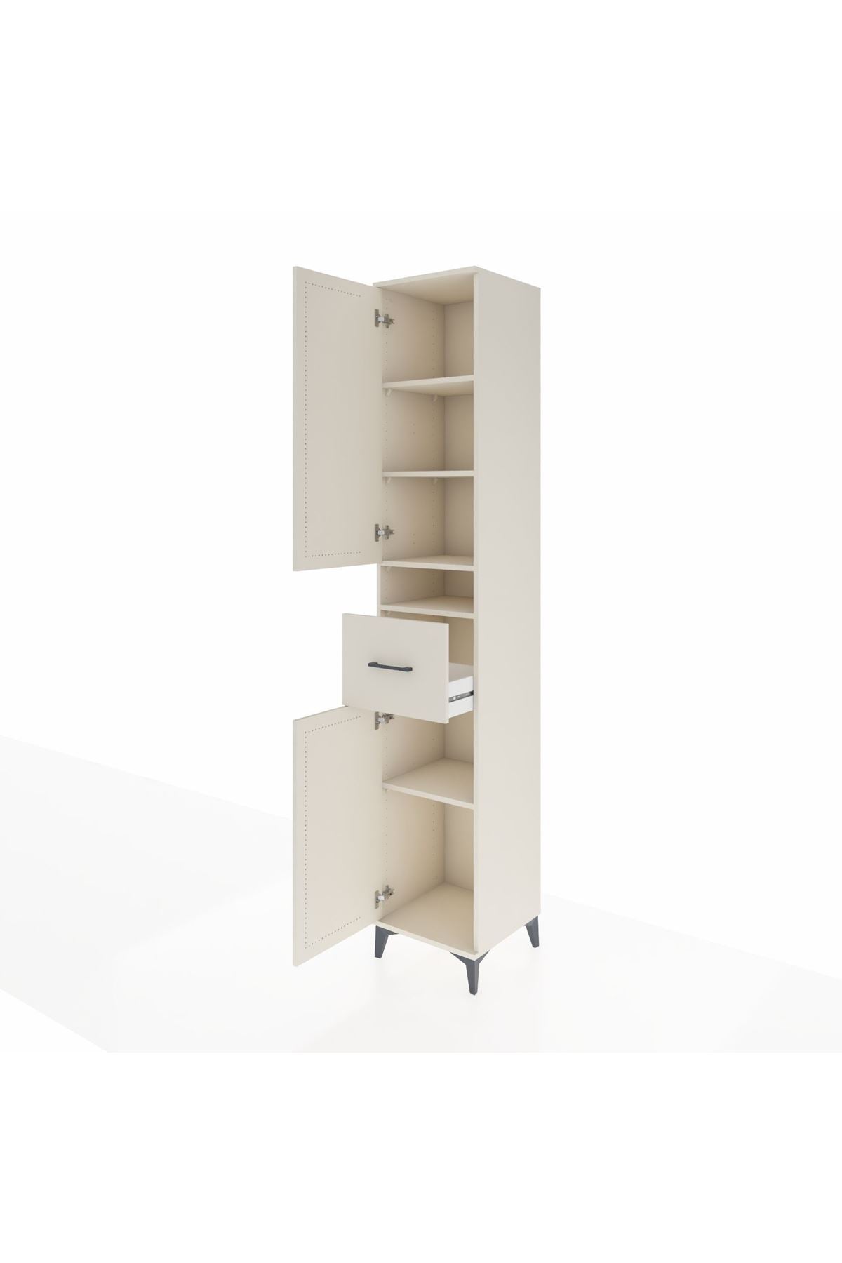 Hyperion Dolap 5 Raflı Tek Çekmeceli 2 Kapaklı 44x44x243 - S64M076V1B