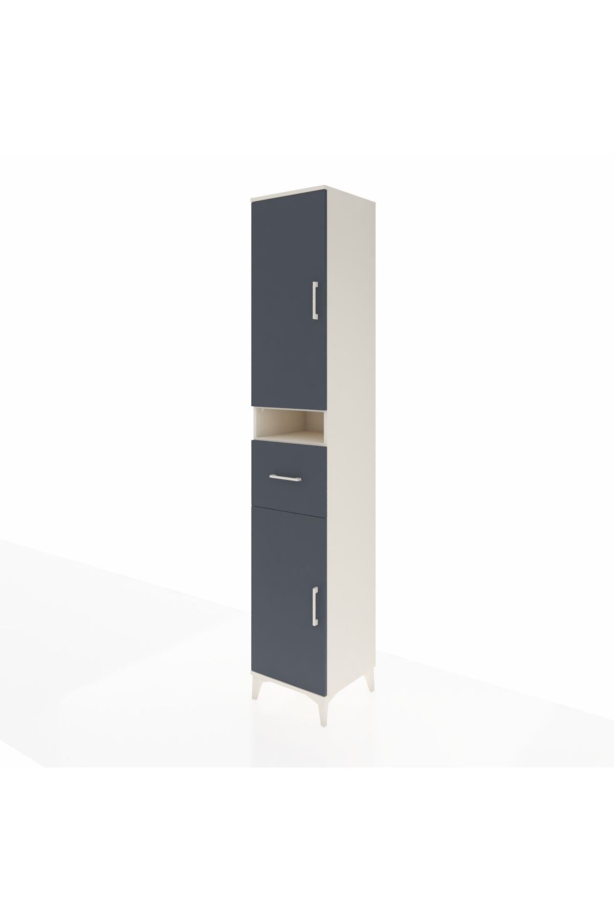 Hyperion Dolap 5 Raflı Tek Çekmeceli 2 Kapaklı 44x44x243 - S64M076V2B
