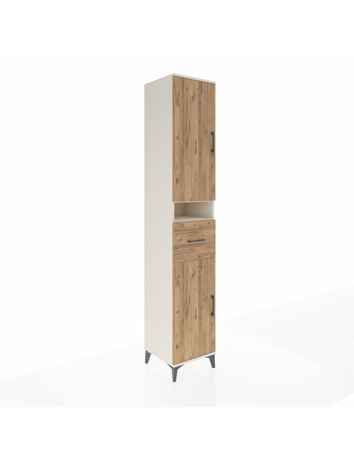 Hyperion Dolap 5 Raflı Tek Çekmeceli 2 Kapaklı 44x44x243 - S64M076V3B