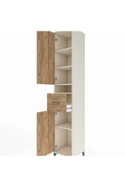Hyperion Dolap 5 Raflı Tek Çekmeceli 2 Kapaklı 44x44x243 - S64M076V3B
