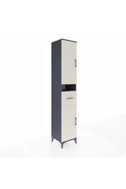 Hyperion Dolap 5 Raflı Tek Çekmeceli 2 Kapaklı 44x44x243 - S64M076V4B