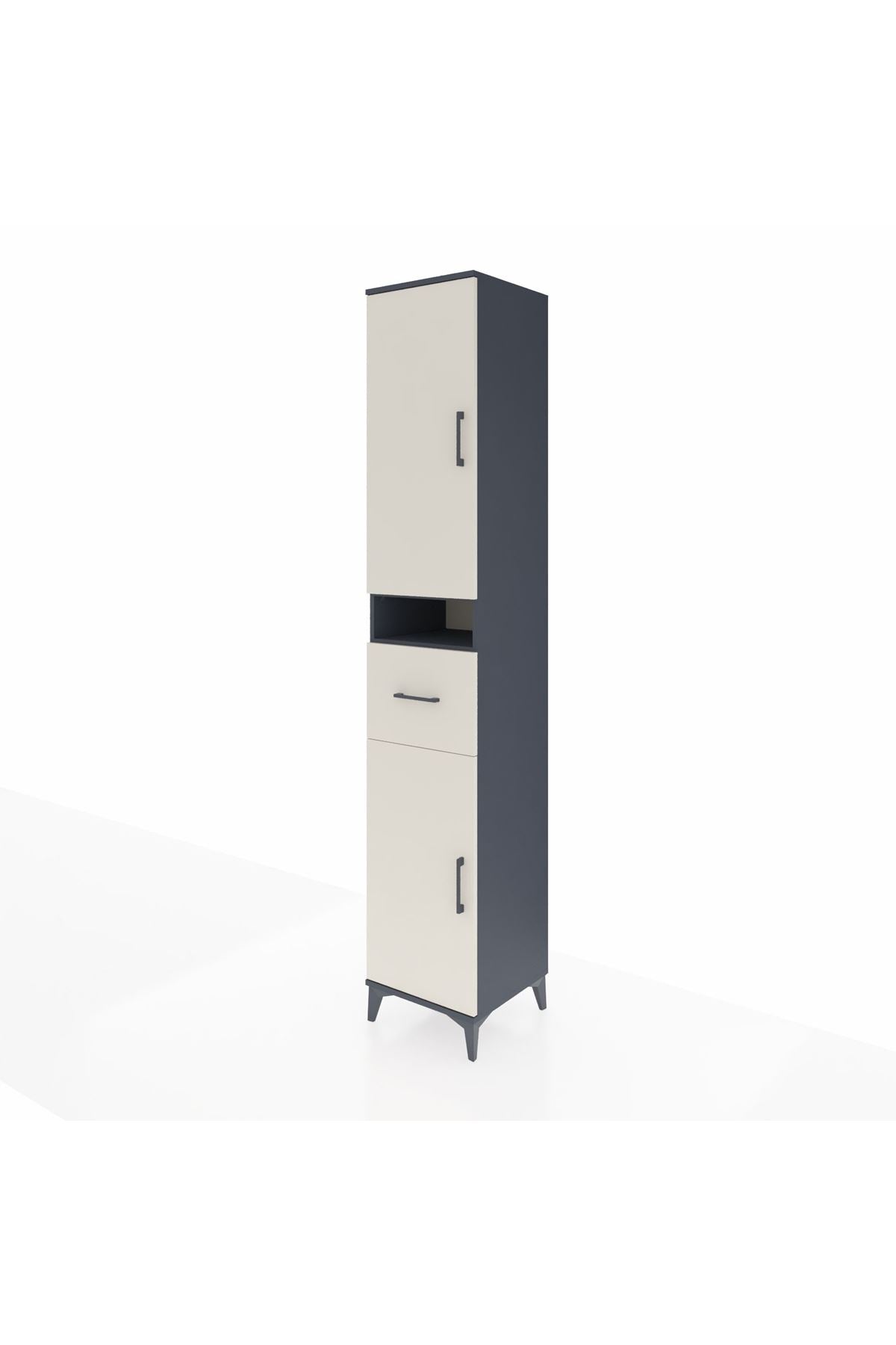 Hyperion Dolap 5 Raflı Tek Çekmeceli 2 Kapaklı 44x44x243 - S64M076V4B
